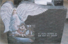 Watkins Monuments memorial option — etching, vase, display, or lighting