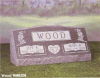 Watkins Monuments memorial — granite, marble, or bronze finish