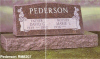 Watkins Monuments — slanted granite headstone