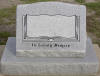Watkins Monuments — slanted granite headstone