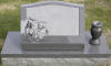 Watkins Monuments — slanted granite headstone